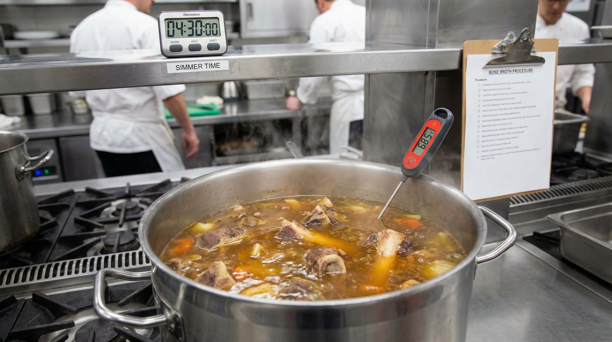 Bone broth temperatuur en techniek