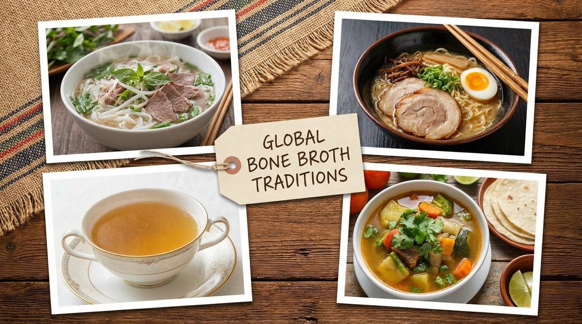 Bone broth in traditionele keukens wereldwijd