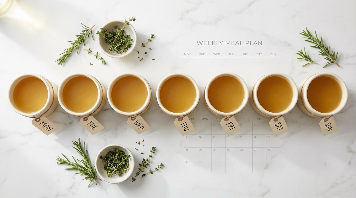 7 Daags Bone Broth Schema